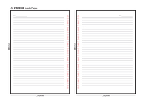 免費版型下載 記事簿 Notebook E Print