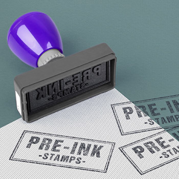 Pre-ink Stamps